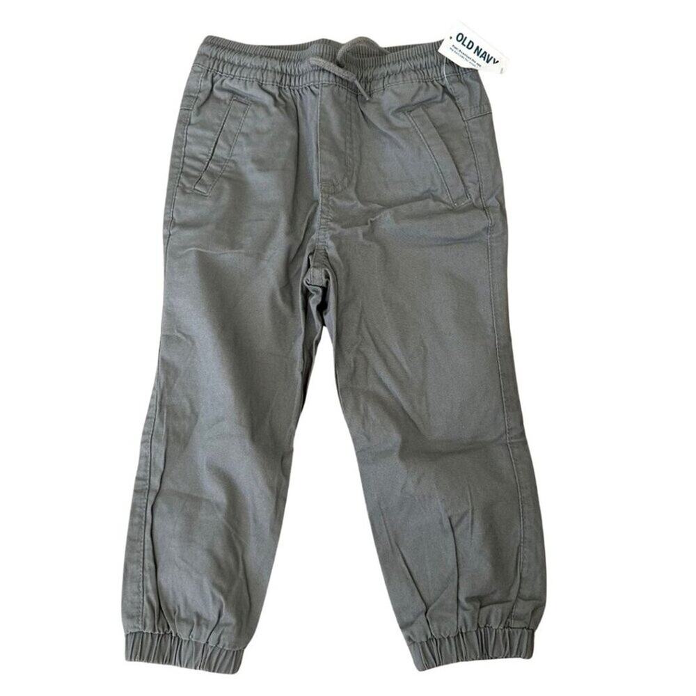 NWT Old Navy Jogger Boy Pant with Drawstring Dark Gray 2T
